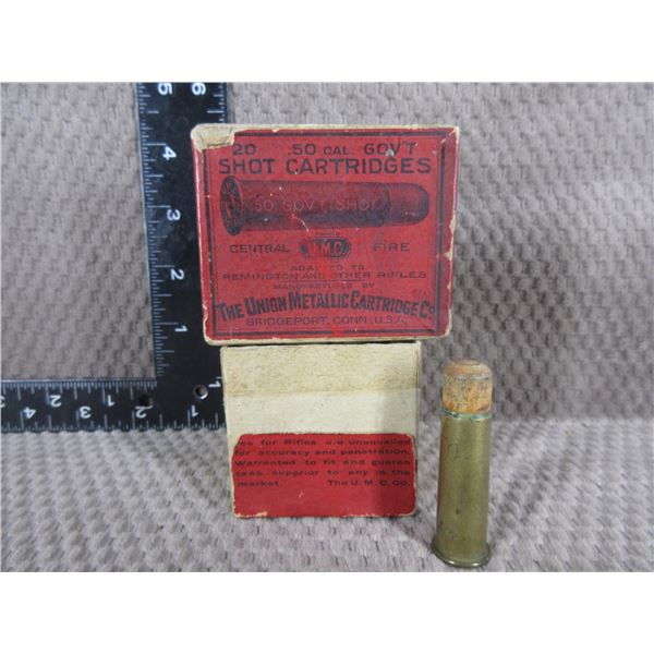 Collector Box - 50 Govt Shot Cart. By UMC - 1 Cartridge