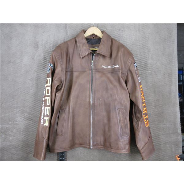 Las Vegas Rodeo Finals Mens Leather Jacket XL