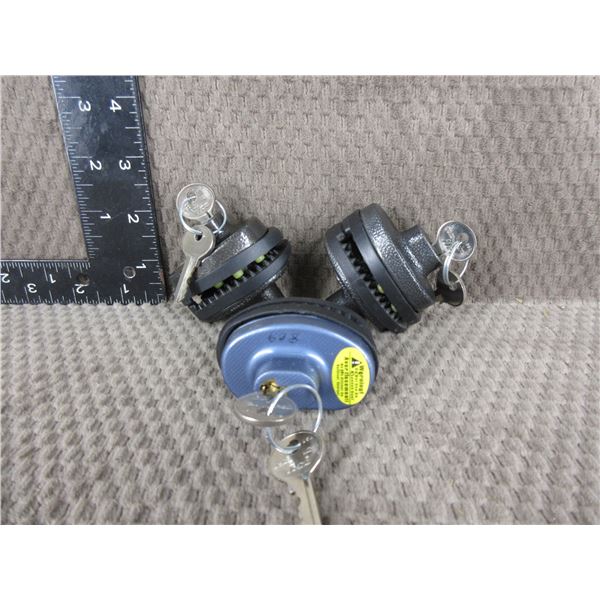 3 Trigger Locks - All with keys and all keyed different