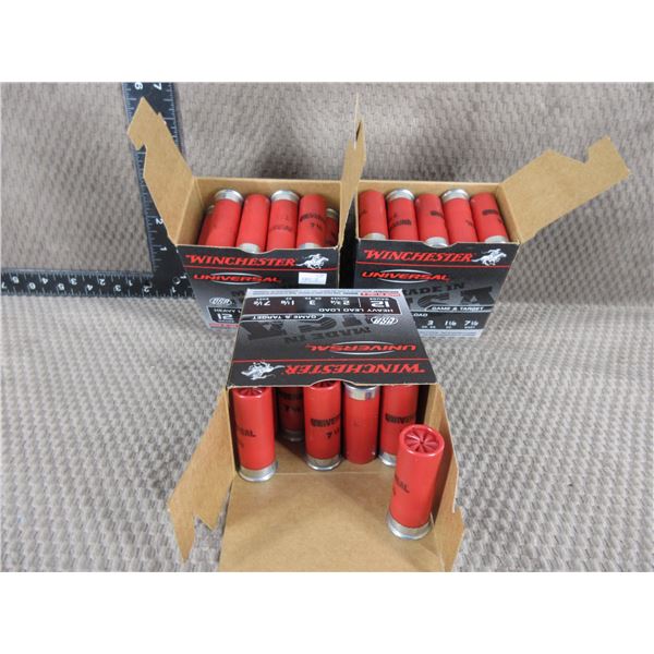 12 Gauge 2 3/4" 1 1/8oz 7 1/2 Lead Shot Winchester Heavy