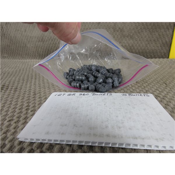 .360 Diameter 127gr - Bag of 70 Lead Bullets