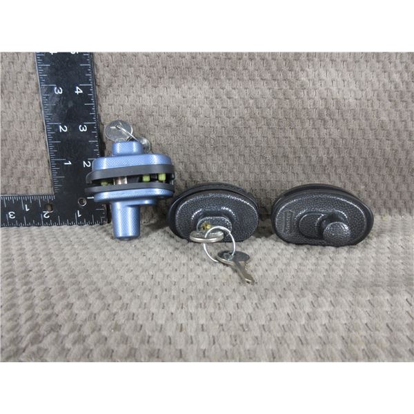 3 Trigger Locks - All with keys and all keyed different
