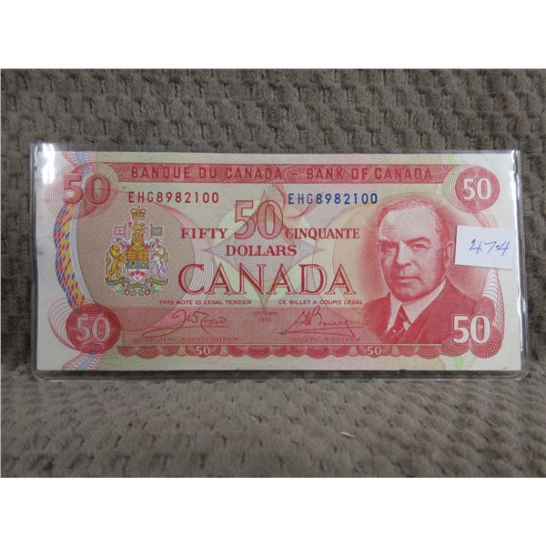 1975 - 50 Dollar Bill with Musical Ride on Back