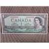 Image 1 : 1954 - One Canadian Dollar Bill