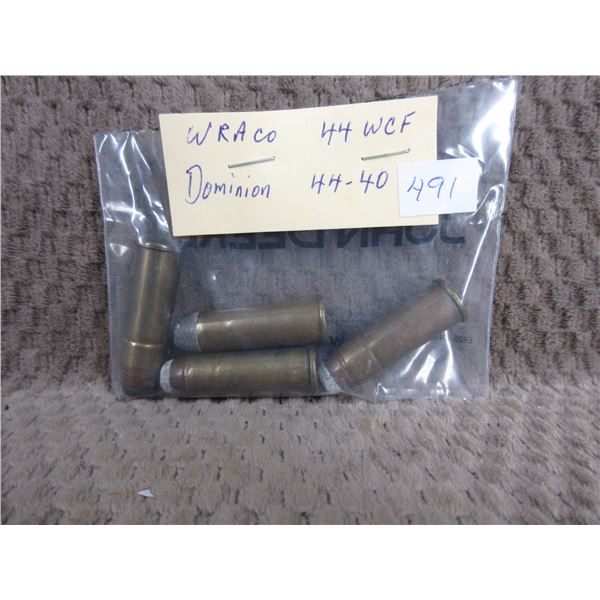Collector Ammo - 3 Dominion 44-40, 1 WRA Co. 44 WCF