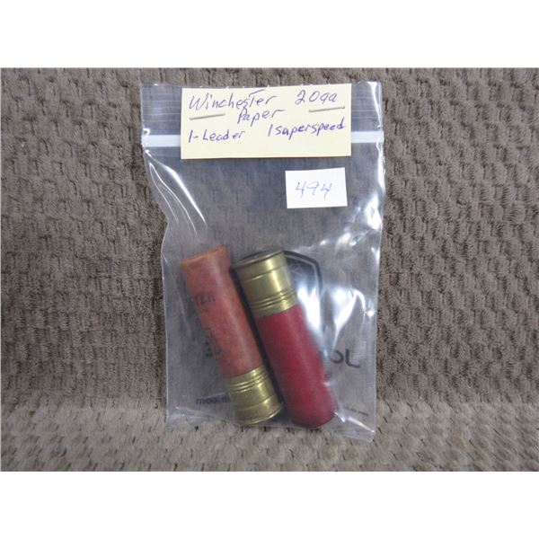 Collector Ammo - 20 Ga Win - 1 Superspeed, 1 Leader
