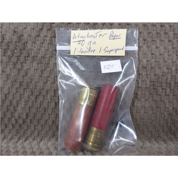 Collector Ammo - 20 Ga Win - 1 Superspeed, 1 Leader