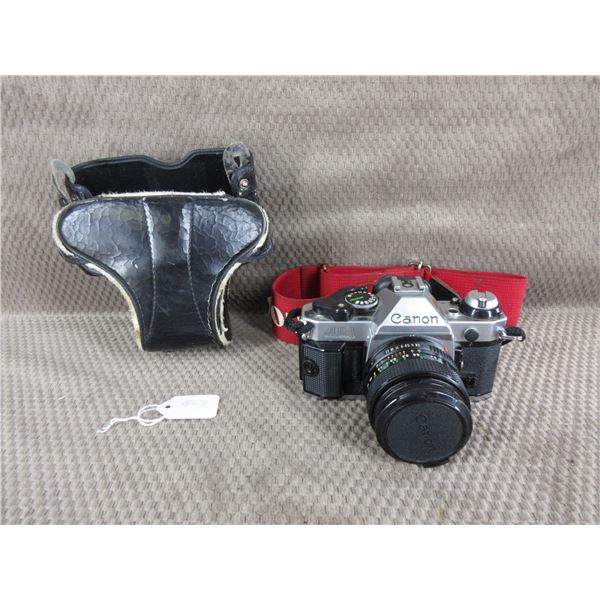 Canon AE-1 with Canon Lens FD 28mm 1:2.8 & Case