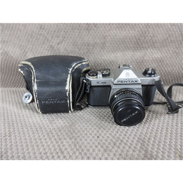Pentax K1000 with SMC Pentax-M 1:3 50mm & Case