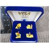 Image 1 : 1992 Olympic Pins Albertville - Visa Set of 4