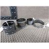 Image 2 : 4 - Napkin Rings - 1 is Sterling Silver and it is 16 grams