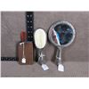 Image 2 : Hand Brush & Mirror Set and Comb & Mirror in Leather Case