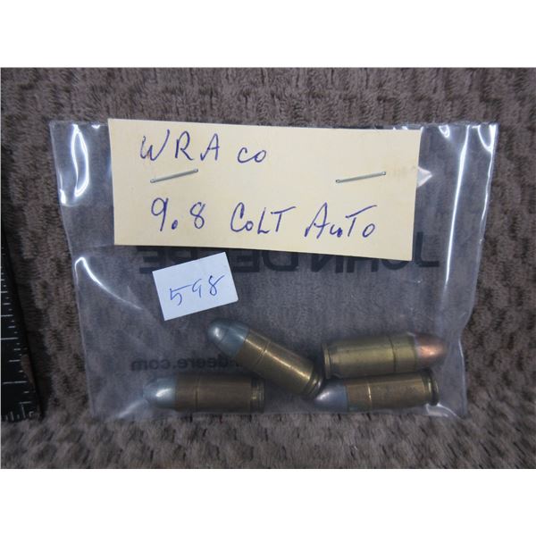 9.8 Colt Auto WRA Co - 4 Cartridges
