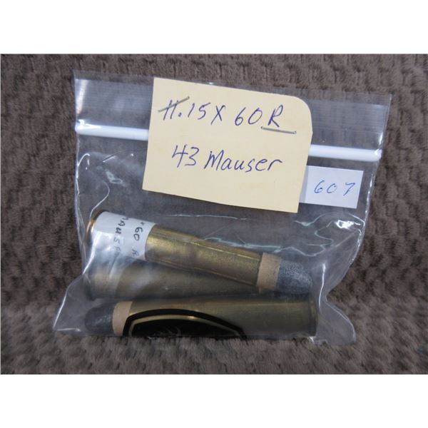 11.15 X 60R or 43 Mauser - Bag of 3