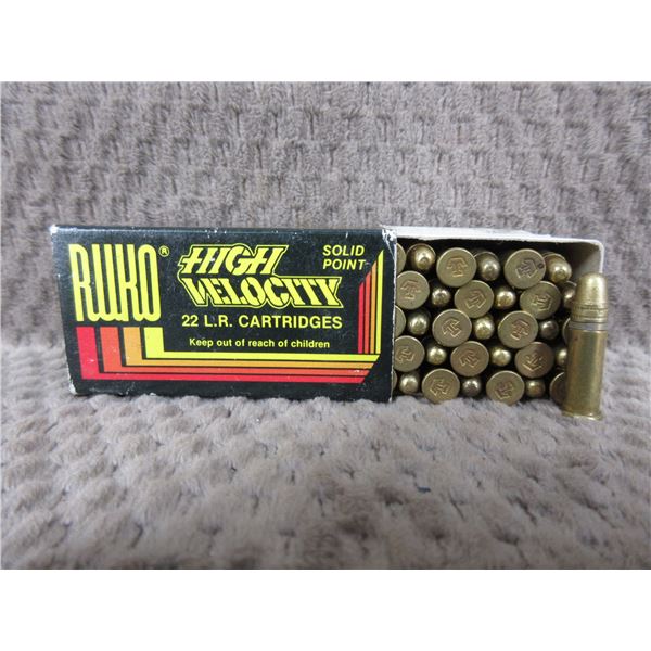 Collector Ammo - High Velocity by Ruko 22 LR, Box of 50