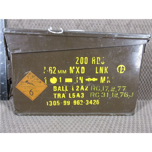 Ammo Box - Outside approximately 10 1/4" X 3" X 2 1/2"