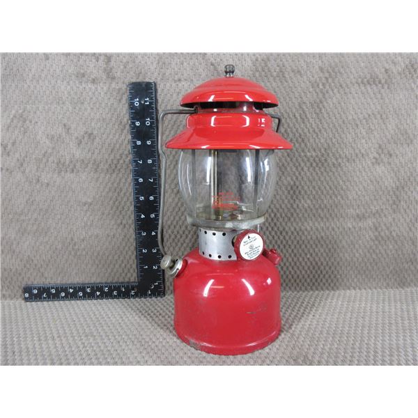 Vintage Red Coleman # 200 Gas Lantern