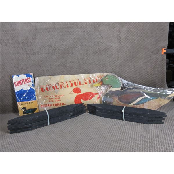 12 Cardboard Duck Decoys