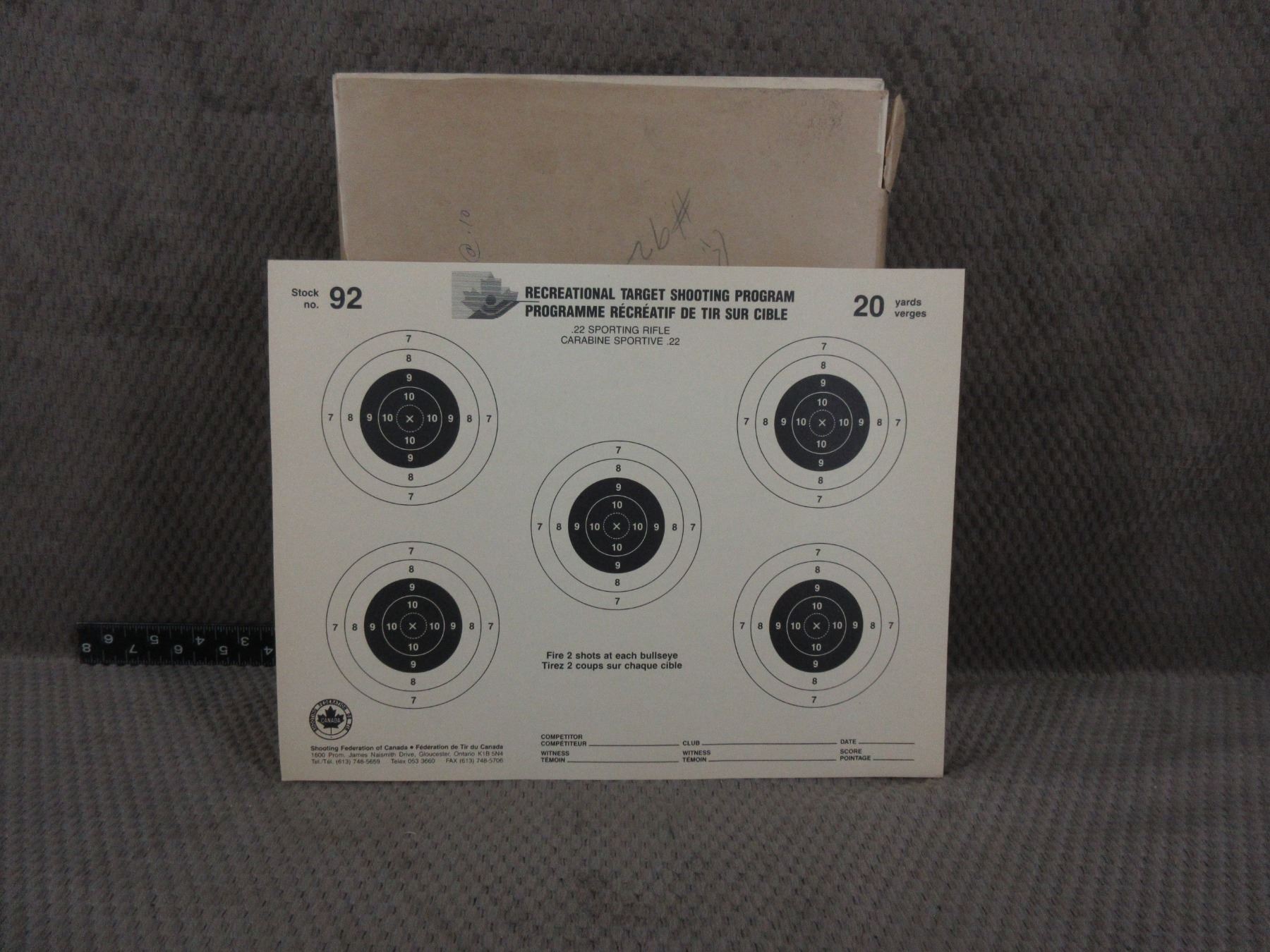 Bundle of Shooting Federation of Canada Targets