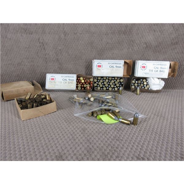 9MM Various Different Rounds Some Maybe Reloads