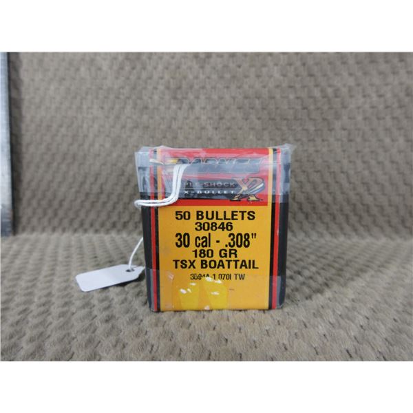 30 Can .308 180gr TSX Boattail Barnes Box of 50
