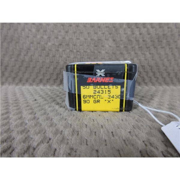 6MM 90gr X Barnes Bullets Box of 50