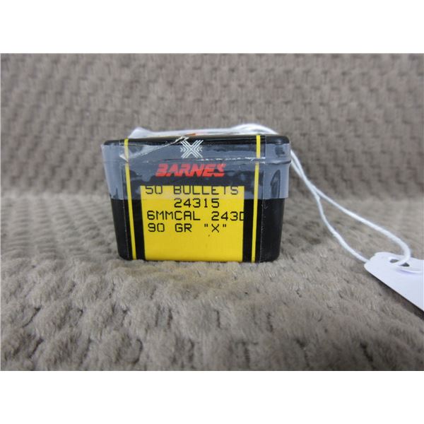 6MM 90gr X Barnes Bullets Box of 46