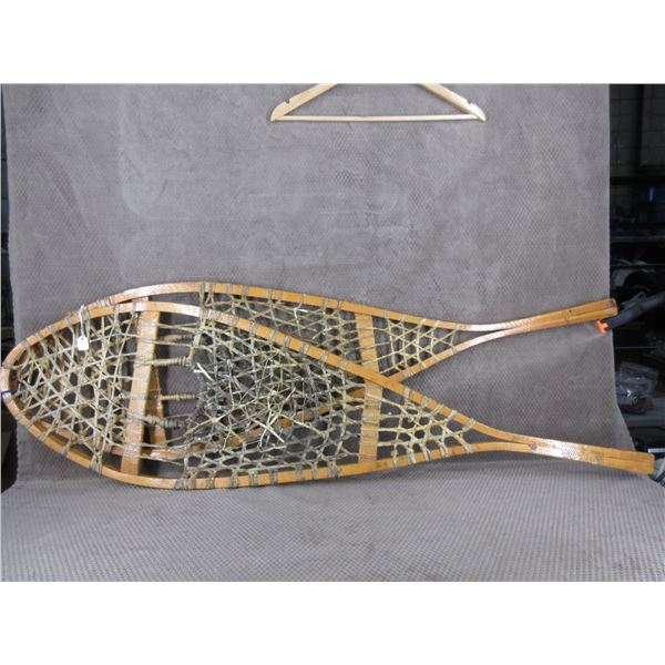 Snow Shoes 48" Long X 14" Across - 1 Appears repaired