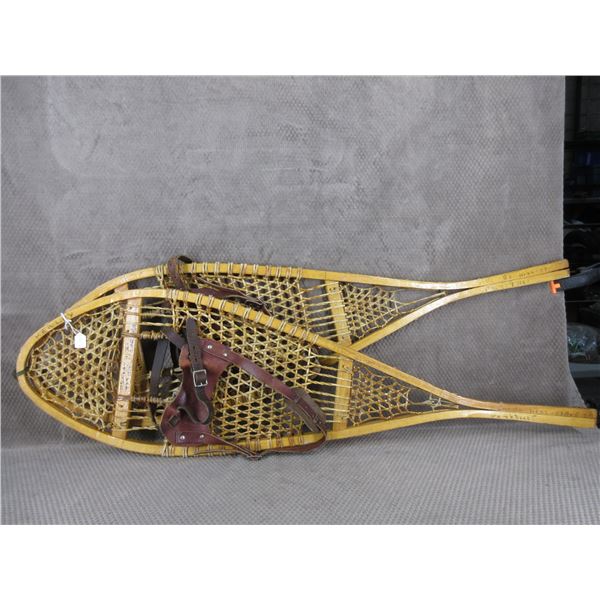 Faber Snow Shoes 42" Long X 12" Across, Leather Bindings