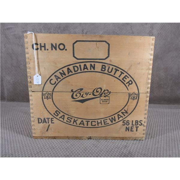 Co-op Canadain Butter Wood Box Saskatchewan