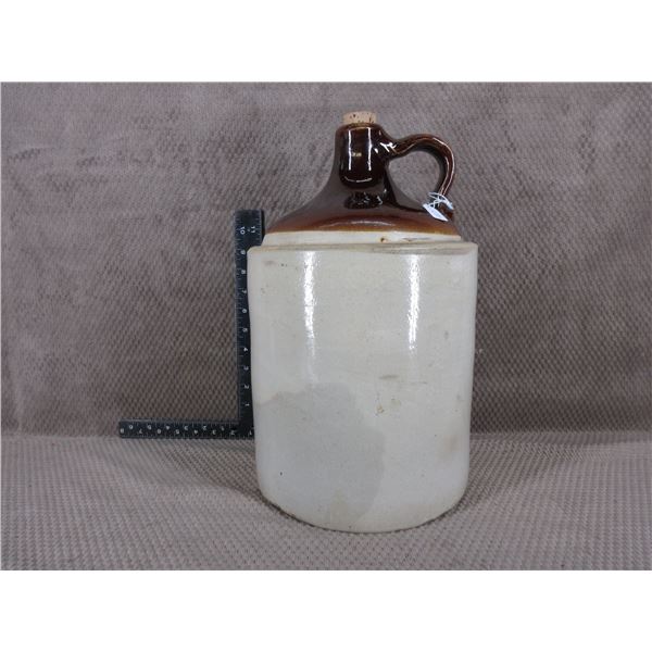 Vintage Crock Jug 2 Gallon with Cork