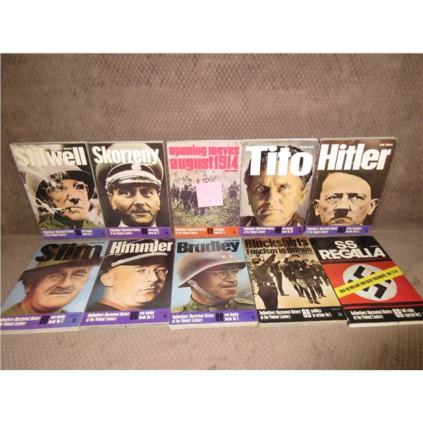 10 Military Type Paperback Books