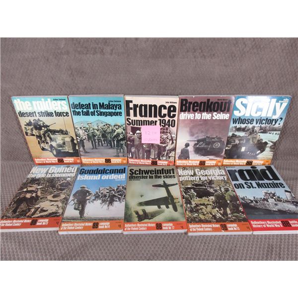 10 Military Type Paperback Books