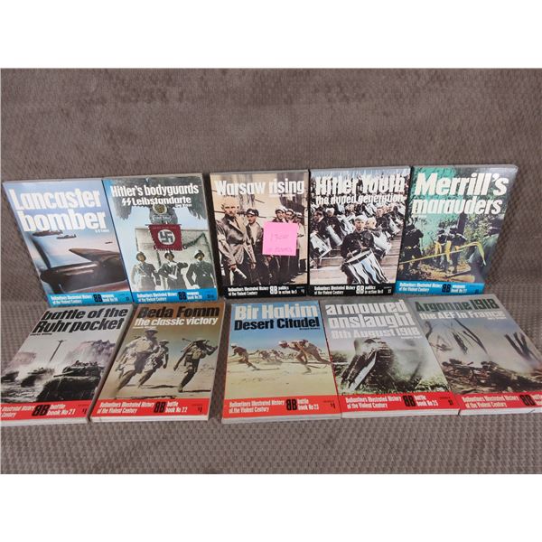 10 Military Type Paperback Books