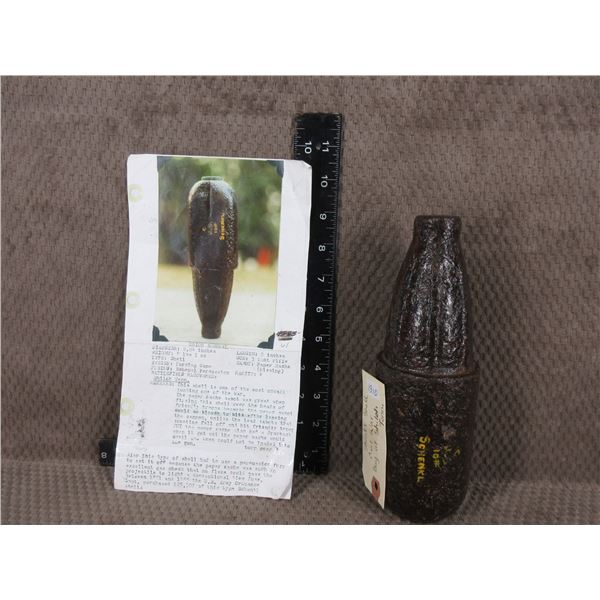 Union Shenkl Shell US Civil War - Deactivated