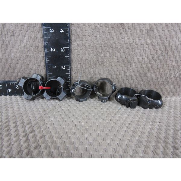 3 Sets of 1" Rings - 2 Medium and 1 High