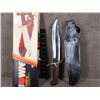 Image 2 : Large Bowie Knife with Sheath - Made in Pakistan - Used