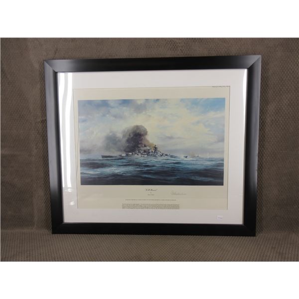 Print of the K. M. Bismarck by Robert Taylor