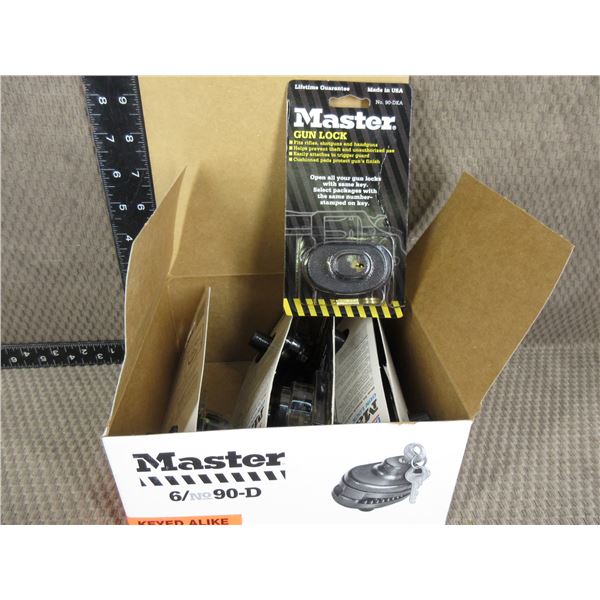 NEW Master Trigger Locks No. 90-D Keyed Alike - Box of 6