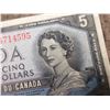 Image 2 : 1954 - Five Canadian Dollar Bill - Devil's Face
