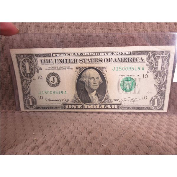 1974 - One US Dollar Bill