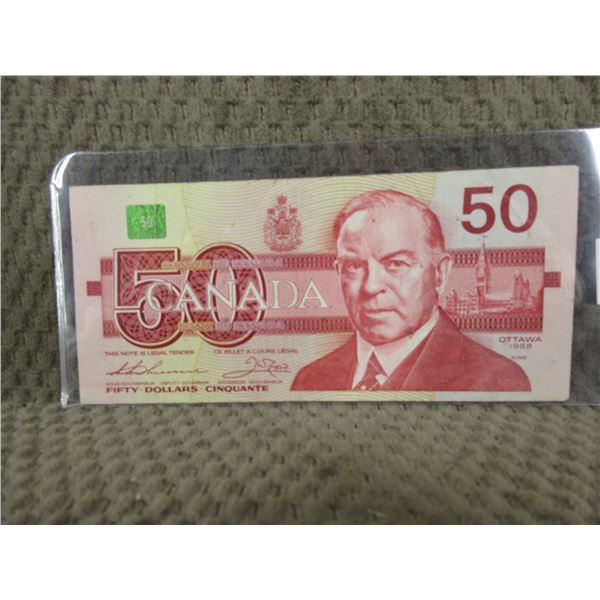 1988 - Fifty Dollar Canadian Bill