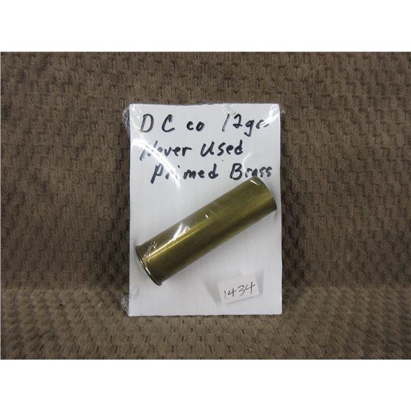12 Gauge DC Co Never Used Primed Brass