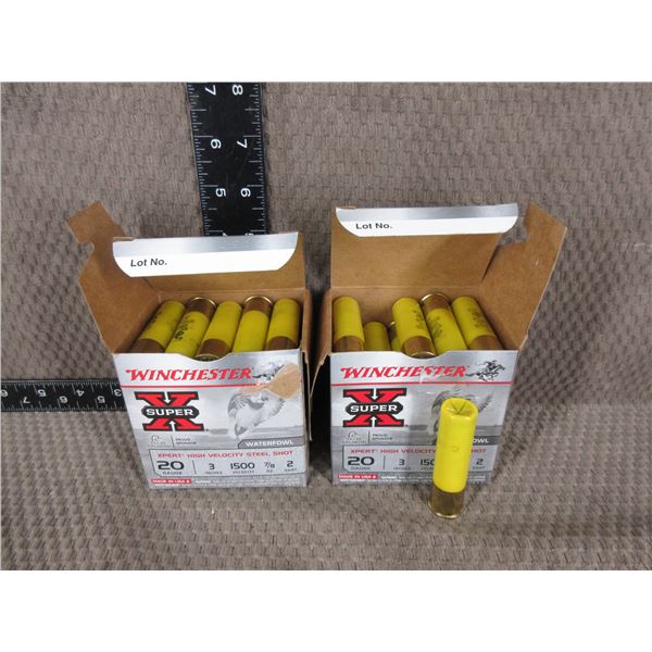 20 ga 3" 7/8 oz #2 Steel 1500 Velocity - 2 Boxes of 25