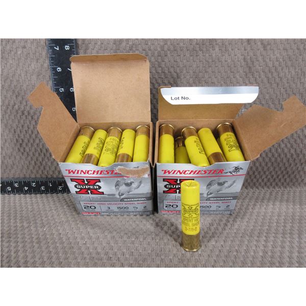 20 ga 3" 7/8 oz #2 Steel 1500 Velocity - 2 Boxes of 25
