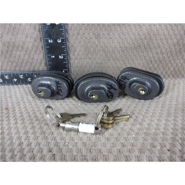 3 Trigger Locks - Keyed Alike with 4 Keys