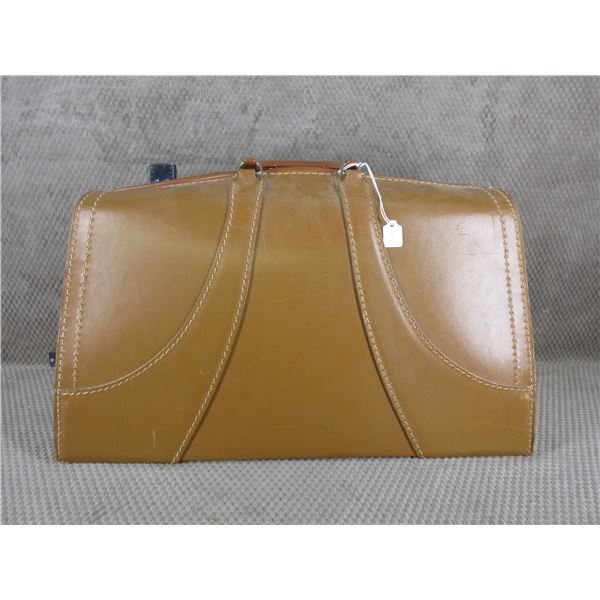 Doctors Type Leather Bag - Outside Approx. 20" X 10" X 11"