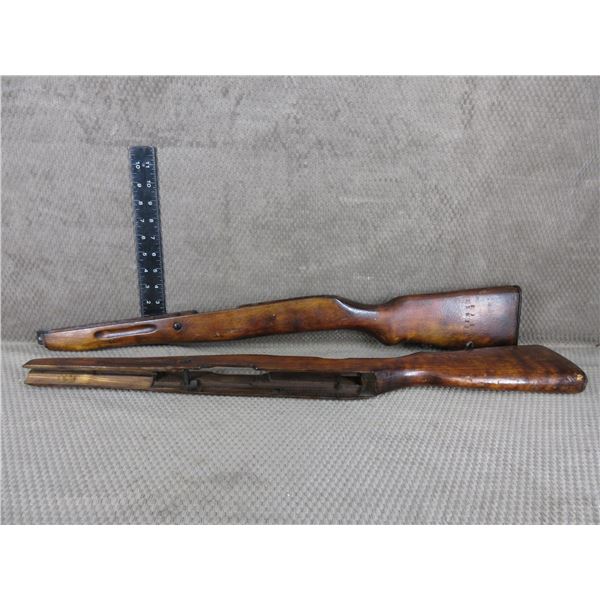 2 - SKS Wood Stock both have cracks in wrist area
