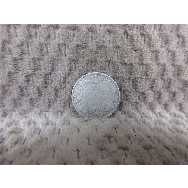 1919 Canadian Twenty Five Cent Coin