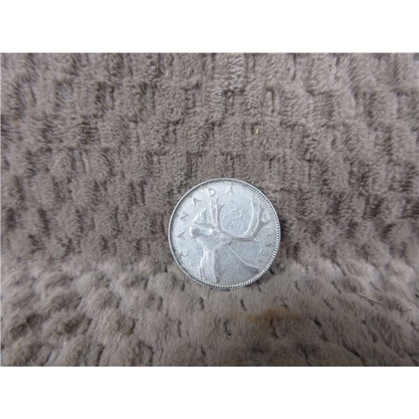 1951 Canadian Twenty Five Cent Coin